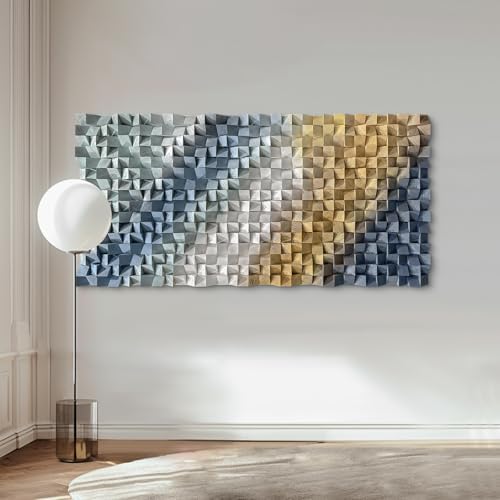 LIUZEYUE Extra Large Wood Block Art, Designed - Image 6
