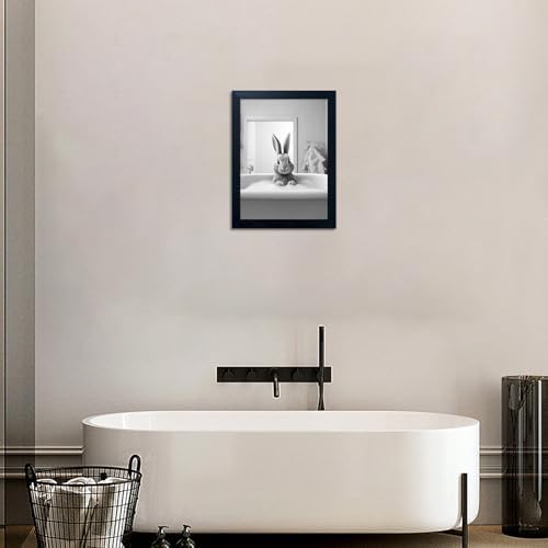 Melpa Art Kids Bathroom Wall Decor, Funny Rabbit in Bathtub Bathroom, Farmhouse - Image 7