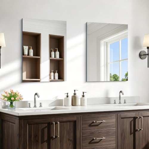 24x32 Inch Frameless Mirror, Frameless Bathroom Mirror - Image 6