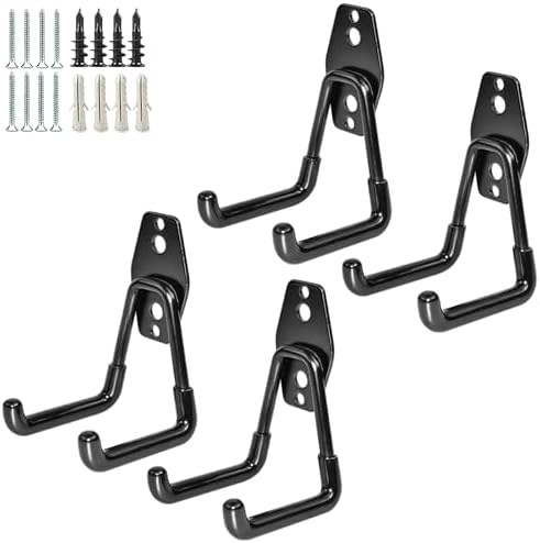 GeeWatom Garage Storage Utility Hooks，Garage Garden Tool Organizer，Steel Wall by GeeWatom