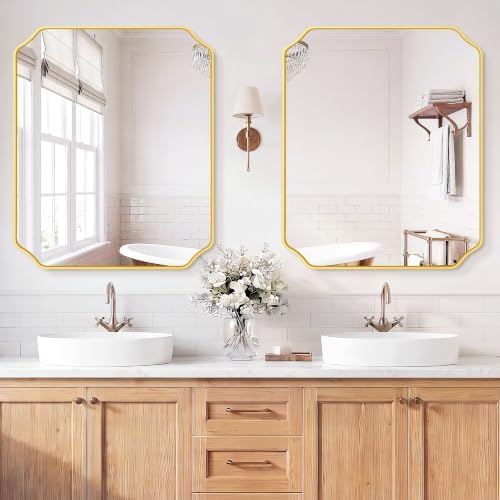 Gold Vanity Bathroom Mirror - Image 3