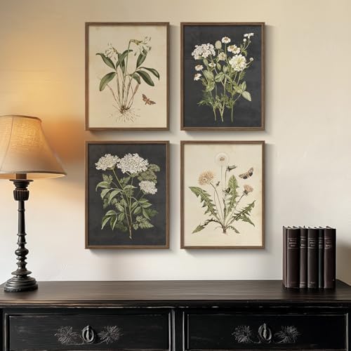Framed Vintage Botanical Floral Wall Art - Image 4