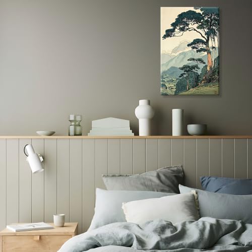 Wframed Pine Mountain Landscape Canvas Wall Art 12x16in - Image 3