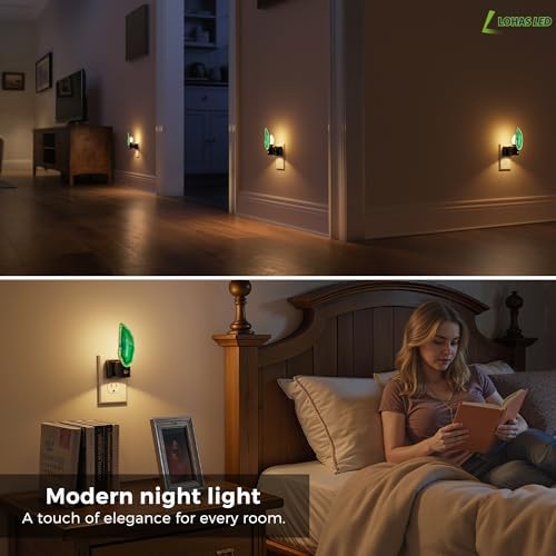 L LOHAS LED Night Lights Plug into Wall, Agate Nightlight Rotating 350° - Image 6