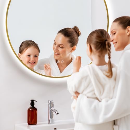 Niccy 40" Round LED Bathroom Backlit Mirror - Image 5