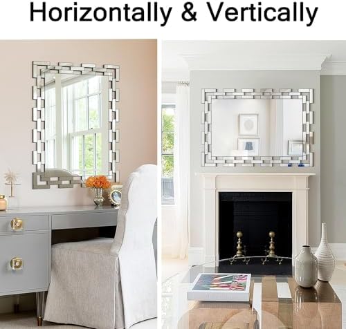 Chende Decorative Mirrors for Wall, Rectangle Accent Mirror for Living Room - Image 6
