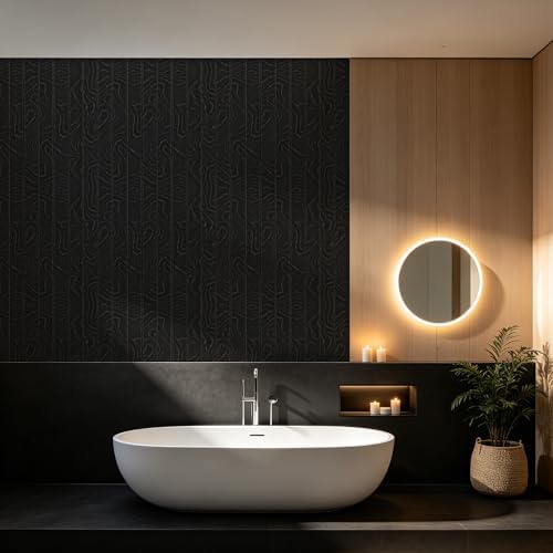 Peel and Stick 3D Wall Panels, Wood Grain, 20 Pack - Image 4