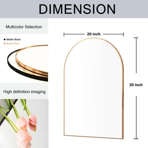 Wall Mounted Mirror, Arched Wall Mirror - Image 4
