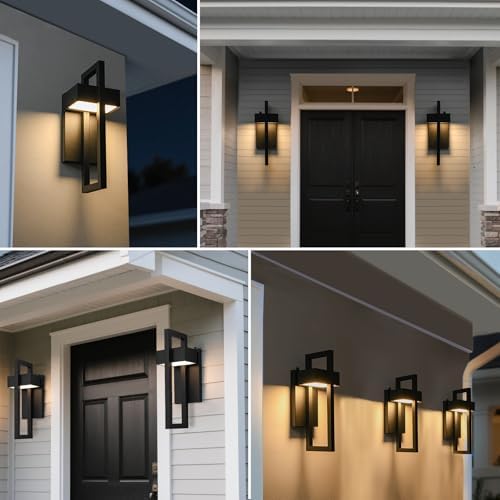 AKEZON Dusk to Dawn Outdoor Wall Sconce 2 Pack - Image 4