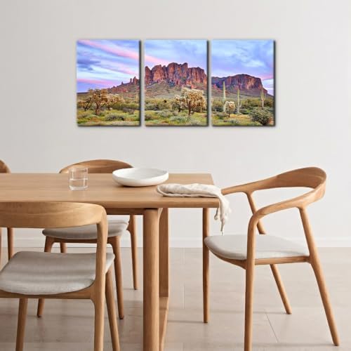 Pacimo Mountains Sunset Canvas Wall Decor Natural Landscape Wall Art Print on - Image 4