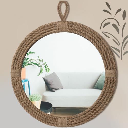 Vercraft Nautical Mirror 24" for Living Room Bedroom Bathroom Entryway by Vercraft