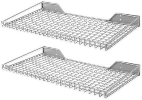 Wallmaster Garage Wall Shelves 23.6"x11.8" Wall Mount Metal Shelves 2 Pack by Wallmaster