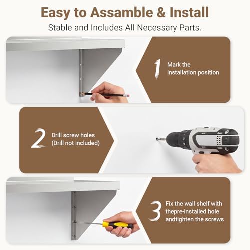 Stainless Steel Wall Shelf - Image 7