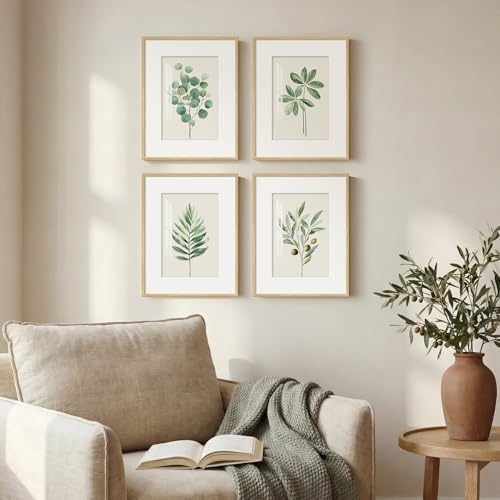Framed Sage Green Botanical Plant Wall Art - Image 6