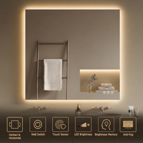 36"X36" LED Bathroom Mirror - Image 4