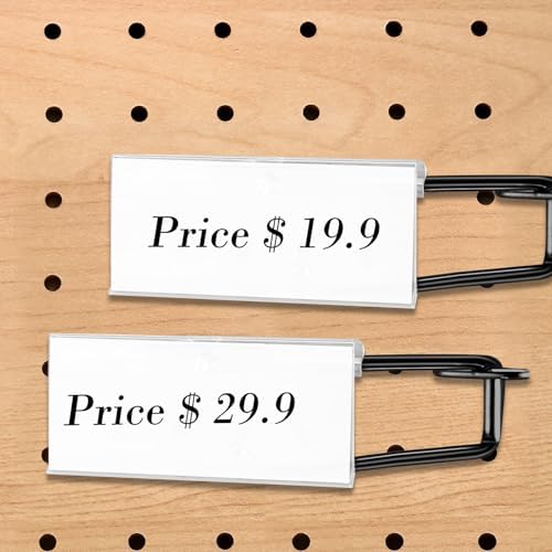 Tandefio 50 Pack Black Metal Peg Board Hooks - Image 7