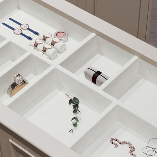 White Felt Drawer Liner Adhesive Velvet Fabric Wallpaper Peel and Stick Velvet - Image 5