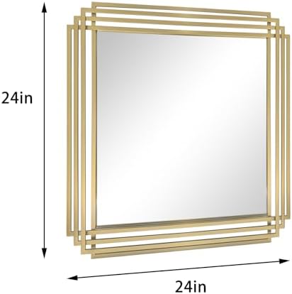 24"x24" Rectangle Decorative Mirror - Image 6