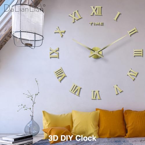 DIY Frameless Wall Clock, Adjustable Up to 52” - Image 2