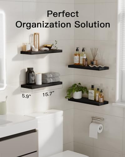 Amada Paulownia Wood Floating Shelves - Image 2