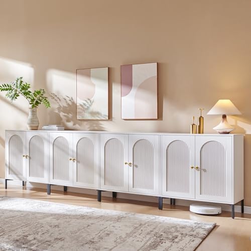 IFGET 123.5" W Modern Arched Sideboard Buffet Cabinet by IFGETEnrichYourLivingSpace