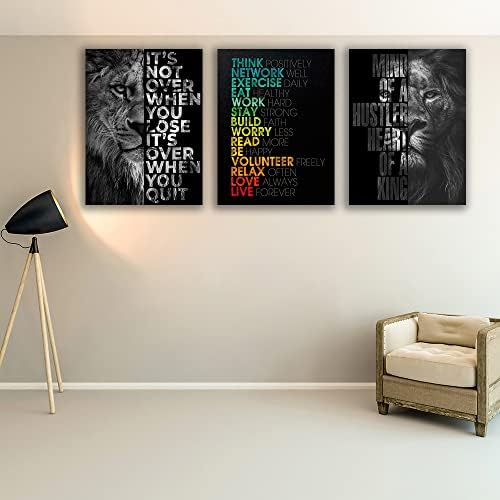 Motivational Canvas Painting Wall Art Execution Grind Hustle Inspirational Wall - Image 5