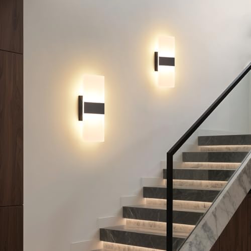 Modern Dimmable LED Wall Sconce Set of 2 - Image 4