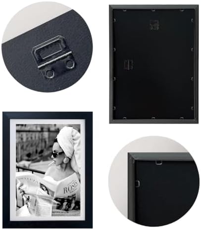 Framed Black and White Canvas Wall Art Woman Reading Newspaper Print Poster - Image 4