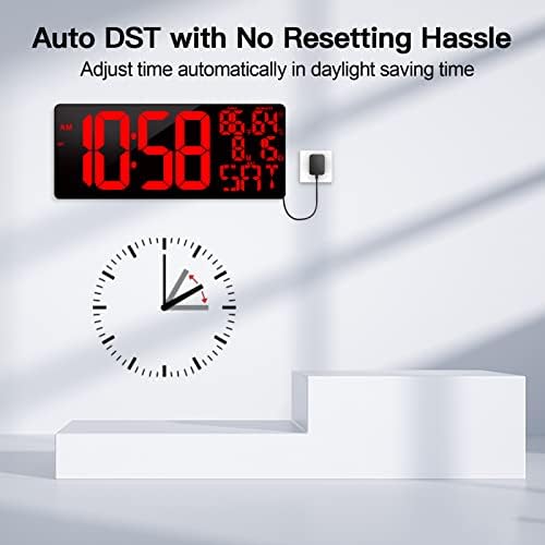 [2024 New 18" Digital Wall Clock Large Display/Bluetooth Sync Time, Large Wall - Image 5