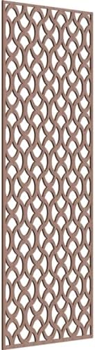 Resort Decorative Pierced Fretwork Wood Wall Panels, 33 3/8"W x 84 3/8"H x 3/8"T by EkenaMillwork