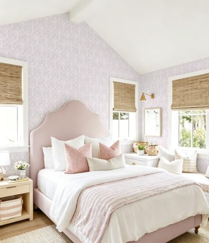Safiyya Peel and Stick Wallpaper Pink Boho Contact Paper - Image 4
