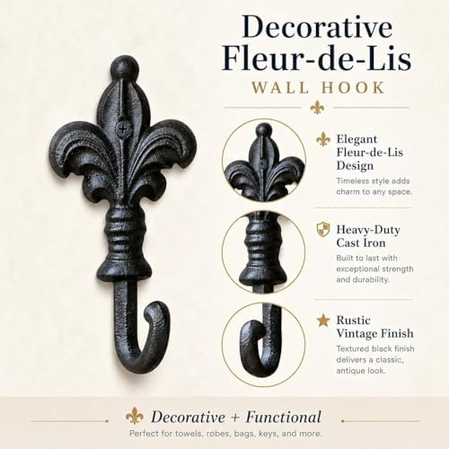 iobiotio Cast Iron Wall Hooks - Image 3
