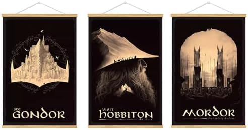 Middle Earth Landscape Wall Art Prints Canvas PaintingFantasy Posters, Wall by Meksular