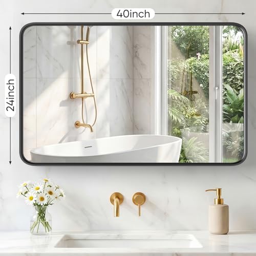 Sweetcrispy Bathroom Mirror 40x24 Inch, Vanity Mirror - Image 2