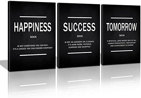 KAWAHONE Motivational Success Quotes Wall Art, Positive Entrepreneur Tomorrow by KAWAHONE