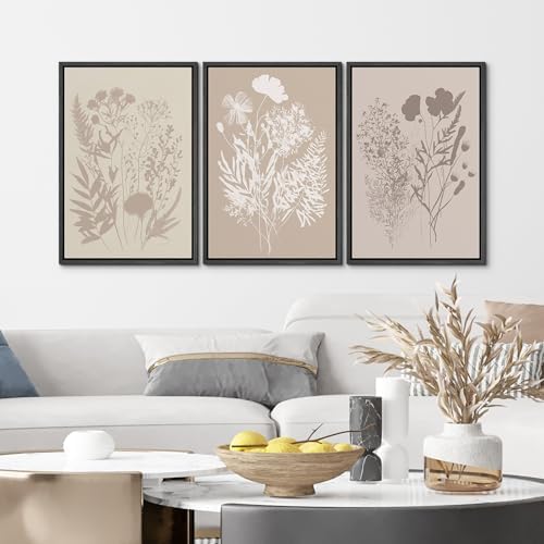 MUDECOR Framed Canvas Print Wall Art Wildflower Art Print, Floral Botanical - Image 4