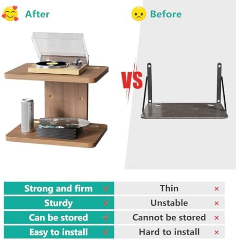 WALI 2 Tier Floating TV Wall Shelf - Image 5