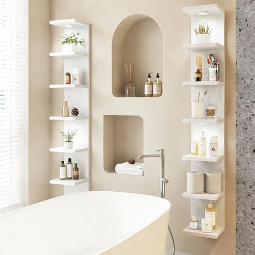 Fixwal 7 Tier Wall Shelf with LED Lights - Image 2