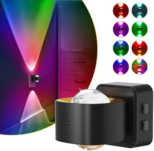 L LOHAS LED Night Light Projector, Color Changing Plug in Night Light RGB by LLOHASLED