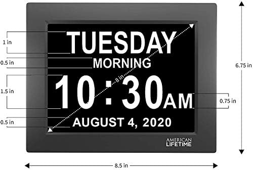 American Lifetime, New Version, Day Clock Extra Large Impaired Vision Digital - Image 6