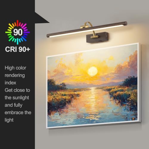 Tassuowell LED Picture Lights for Wall Rechargeable, Battery Operated Art Light - Image 4