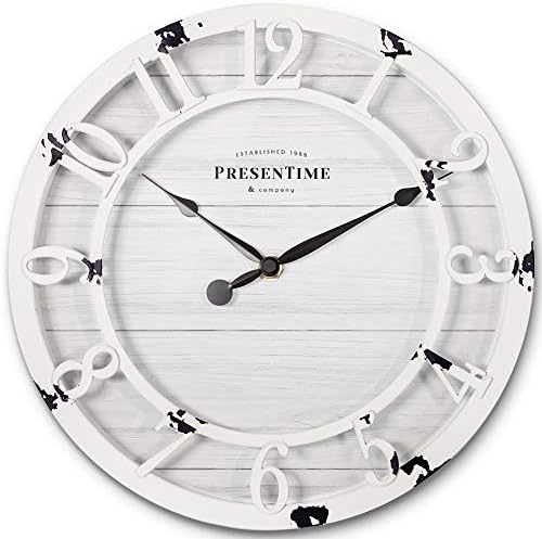 Presentime 10" Farmhouse Series Wall Clock by Presentime