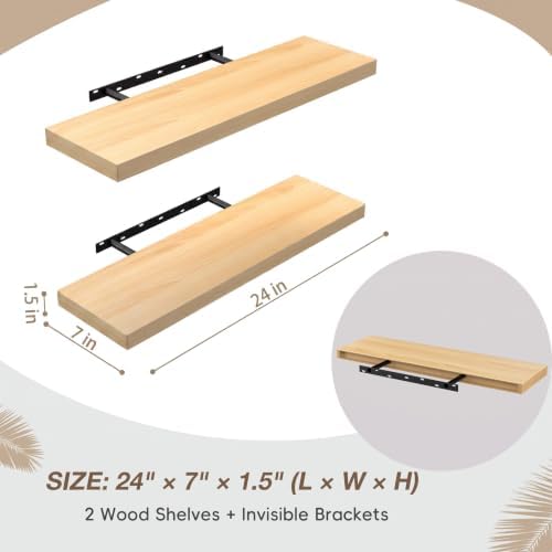 Lufia Floating Wall Shelves, MDF - Image 2
