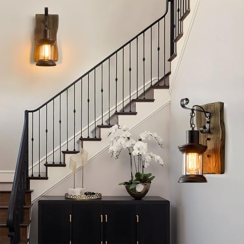Farmhouse wall sconces Rustic wall sconces Indoor wall lights1pack - Image 4