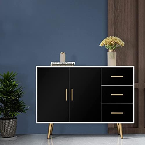 practicalWs Black Self Adhesive Wallpaper Peel and Stick Contact Paper - Image 3