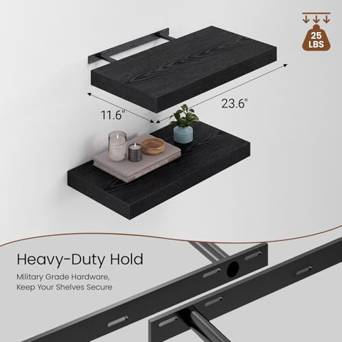 Heimlove 12inch Deep Floating Shelves - Image 3