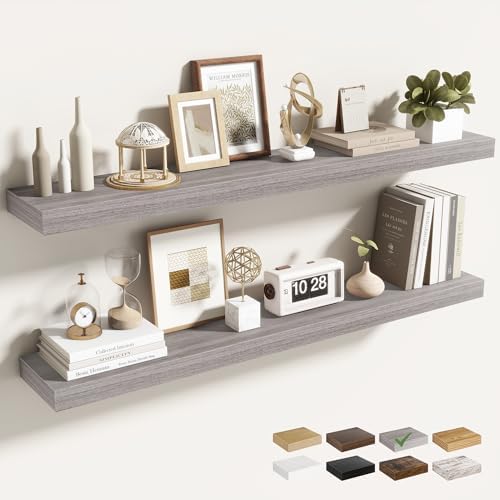Acovy 40 Inch Floating Shelves for Wall 2 Pack, Wall Mounted Floating Shelf by Acovy