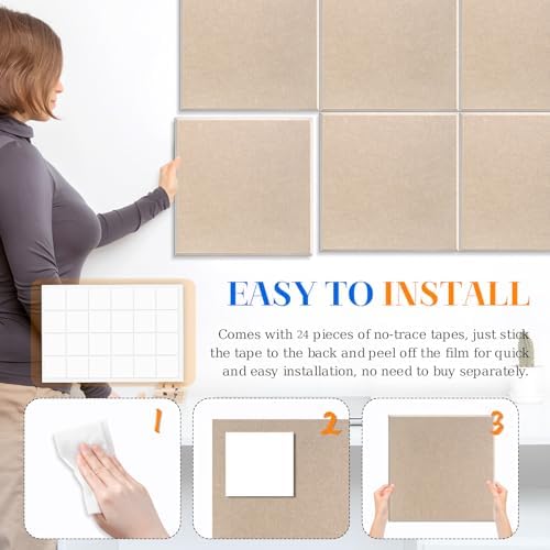 DOLLAR BOSS Felt Cork Board Tiles 48" x 36" Bulletin Board - Image 3
