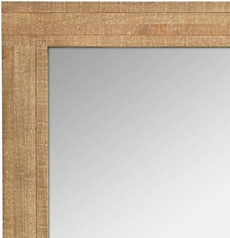 Stonebriar 24" x 18" Rectangle Natural Wood Frame Wall Mirror - Image 3
