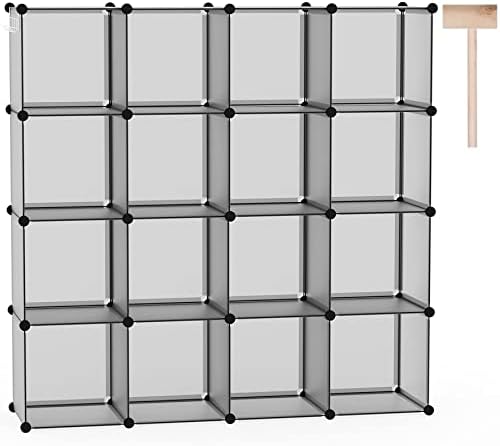 C&AHOME 16 Cube Storage Organizer Cube Shelves Units Storage Cubes by CAHOME